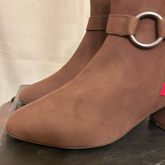 Marc Joseph Size 6 Brown Nobuck Madison Bootie Suede Ankle Boots NIB - Picture 4 of 9